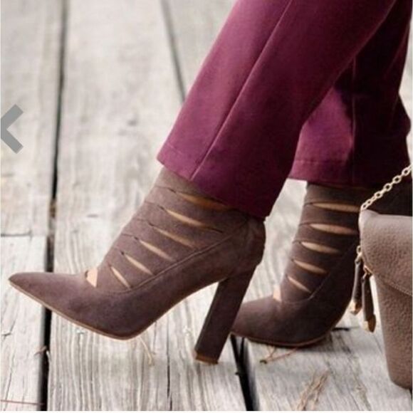 Steve Madden Cardii Cutout Suede Booties 6.5 M - Picture 1 of 12